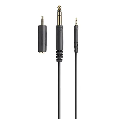 Demonstrates the different audio connector types this cable is compatible with, showing versatility for various devices
