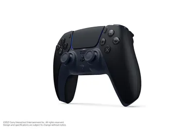 Showcases the design and button layout of the PlayStation 5 DualSense controller