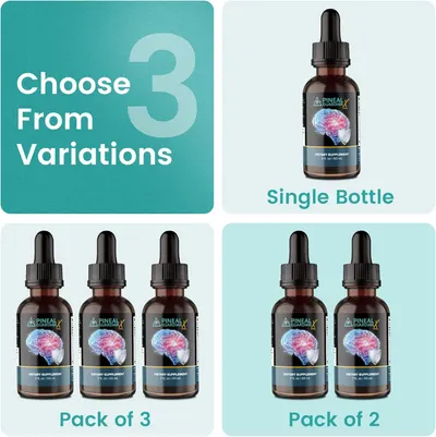 Guides customers in selecting between single bottle, pack of 2, or pack of 3 options for the supplement.