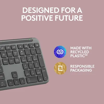 Emphasizes the brand's commitment to sustainability by highlighting the use of recycled materials and responsible packaging.