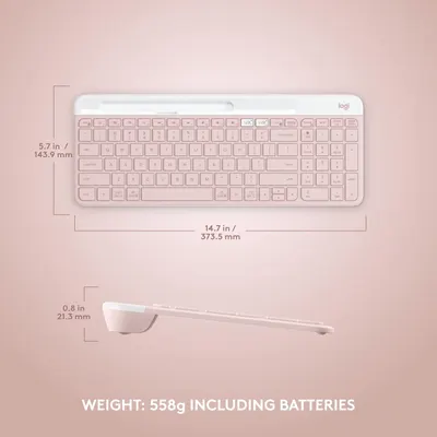 Provides exact measurements of the keyboard to help shoppers understand its physical size and fit.