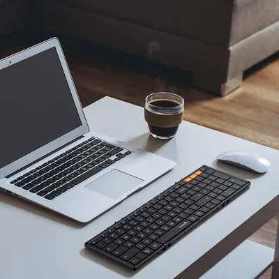 Shows the product in a realistic home office environment to demonstrate how it integrates into a workspace.