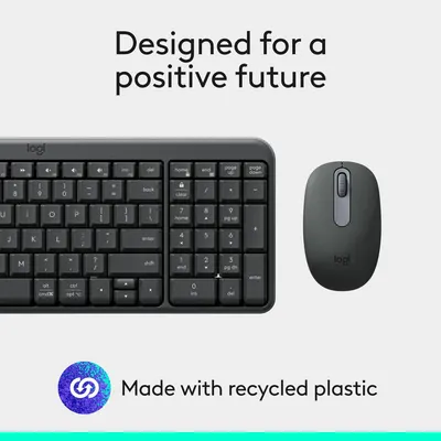 Emphasizes the brand's commitment to sustainability by highlighting the use of recycled plastic in product manufacturing.