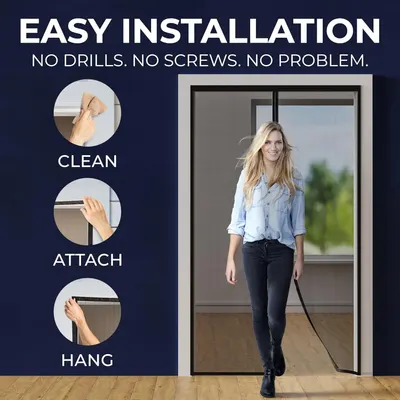 Demonstrates the simple 3-step process to install the product without tools, reassuring customers about ease of use.