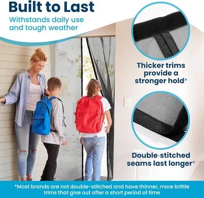Highlights multiple durability features of the product to reassure customers it will withstand daily use and tough weather conditions.