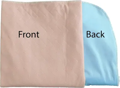 Shows the product has two usable sides in different colors, demonstrating versatility and value to the shopper.