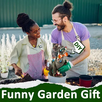 Shows the product being used for a fun DIY gardening project, appealing to creative gardeners. Depicts a relatable, candid moment of people enjoying gardening together, building trust with potential…