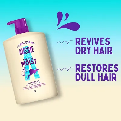 Highlights the product's ability to revive dry hair and restore dull hair, emphasizing its moisturizing properties.