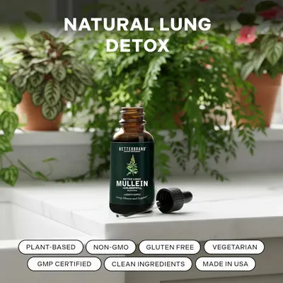 Highlights the product's natural lung detoxification benefit to appeal to health-conscious consumers seeking respiratory support.