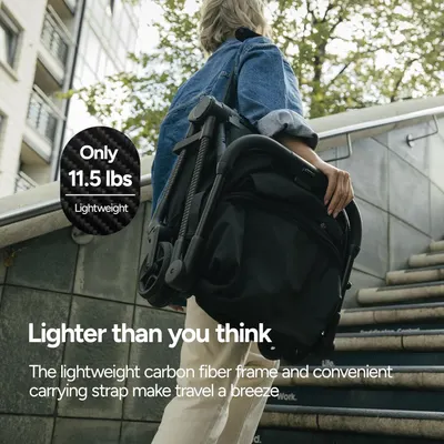 Emphasizes the product's lightweight nature, making it easy to carry and travel with. Provides a specific weight measurement to quantify how light the product is.