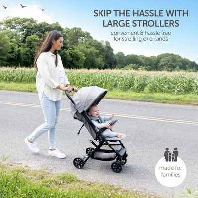 Emphasizes the convenience and ease of use of a smaller stroller compared to larger models.
