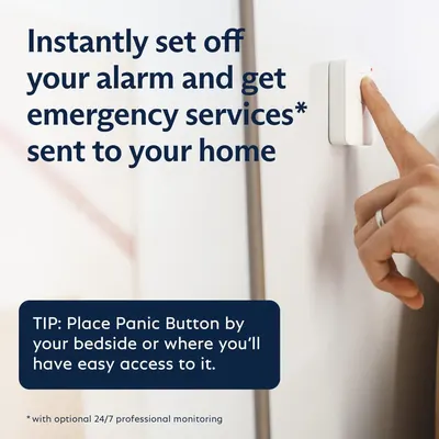 Highlights the product's ability to instantly trigger an alarm and summon emergency services, emphasizing safety and quick response in emergencies.