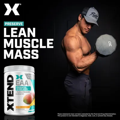 Communicates that the product helps users build and maintain lean muscle mass, appealing to fitness enthusiasts seeking muscle growth and recovery.