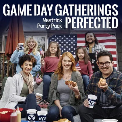 Demonstrates the product is perfect for game day gatherings and social events, showing its versatility as a party pack for entertaining friends and family.