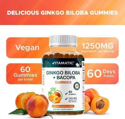 Communicates multiple key product features including vegan formulation, dosage strength, quantity, supply duration, and flavor to help shoppers quickly assess the product's value and suitability.