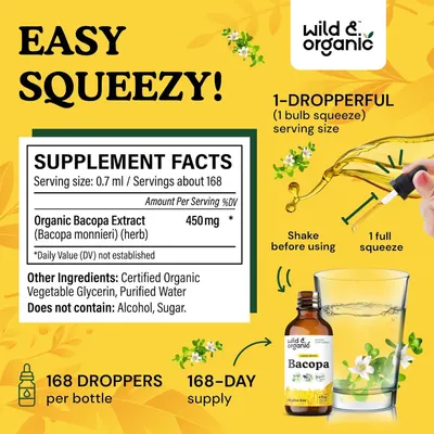 Communicates multiple product benefits including ease of use, nutritional information, serving size, and supply duration to help shoppers understand the product's value and usage.