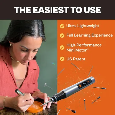 Communicates multiple key benefits of the product including its lightweight design, learning capability, high-performance motor, and patented technology to demonstrate ease of use and quality.