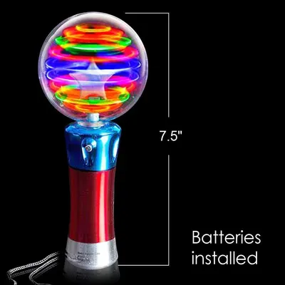 Communicates the exact height of the product (7.5 inches) to help shoppers understand its physical size and scale. Reassures shoppers that batteries are already installed and the product is ready to…