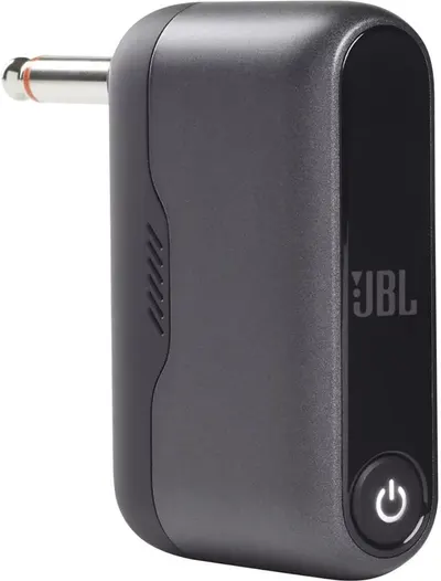 Shows the JBL audio device in a clean, isolated view to help shoppers understand its physical appearance, design, and branding without distractions.