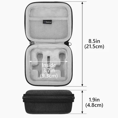Communicates the exact dimensions of the carrying case both inside and outside to help shoppers understand if it will fit their device and how portable it is.