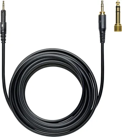 Shows the audio cable product in a clean, isolated view to help shoppers see the physical appearance, connectors, and cable length.