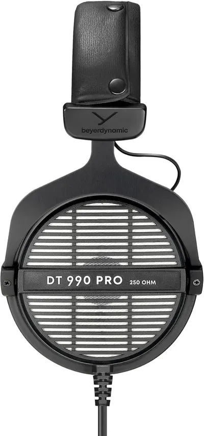 This image showcases the physical structure and key components of the headphones, including the ear cup grill, headband attachment, brand logo, and technical specifications to help shoppers…