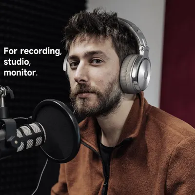 Demonstrates the versatility of the headphones by showing they can be used for recording, studio work, and monitoring purposes.