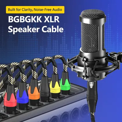Communicates that the XLR speaker cable is engineered for clear, noise-free audio quality, reassuring audio professionals and enthusiasts of superior sound performance.