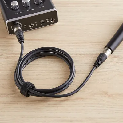 Demonstrates that the product is compatible with audio interfaces and microphones using XLR connections, reassuring shoppers that it will work with their existing equipment.