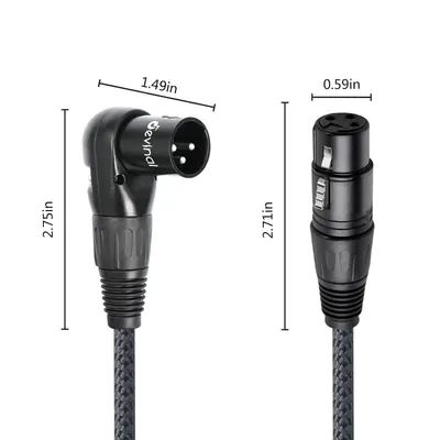 Provides exact measurements of both cable connectors to help shoppers understand the physical size and ensure compatibility with their equipment.