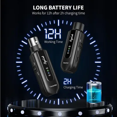 Communicates that the product offers 12 hours of working time after only 2 hours of charging, reassuring shoppers about extended battery performance.