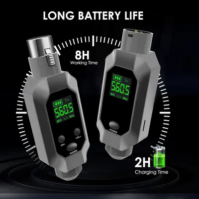 Communicates quantifiable battery performance metrics to reassure shoppers about the product's extended usage time and quick recharge capability.