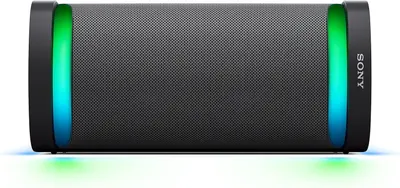 Showcases the speaker's colorful LED lighting feature to communicate visual appeal and party-ready ambiance.