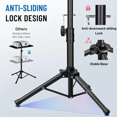 Demonstrates how this product's anti-sliding lock design is superior to competitors that lack anti-slip locks, emphasizing the stability and security features.