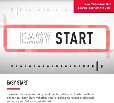 Communicates that the product has an easy setup process with an online tool to help users get started quickly with recording or playback.