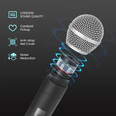 Showcases multiple technical features of the microphone to demonstrate its professional audio quality, durability, and advanced pickup capabilities.