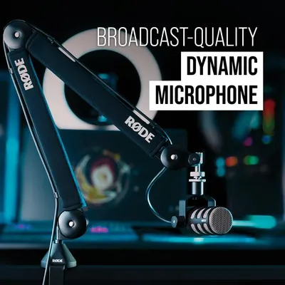 Communicates that this dynamic microphone delivers professional broadcast-quality sound, reassuring customers about its premium audio performance.
