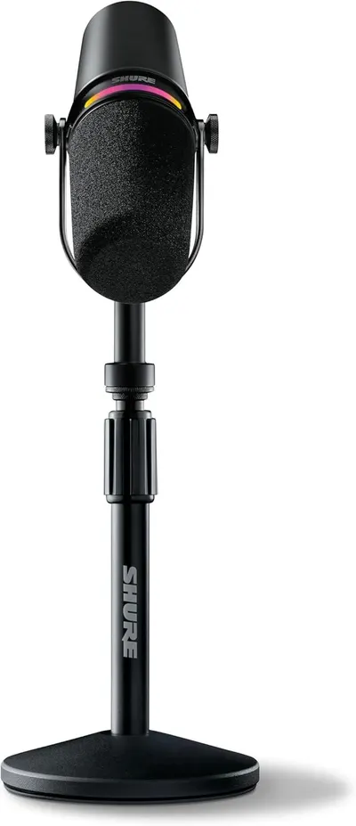 Shows the full product in a clean, professional view to help shoppers understand the microphone's design, build quality, and overall appearance.
