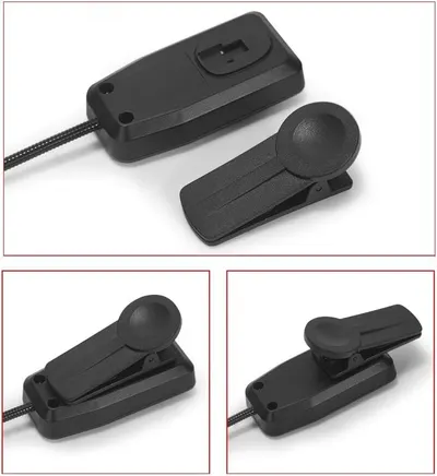 Demonstrates how to properly attach and position the two-piece sensor system, showing the open and closed states to help customers understand the installation and operation process.