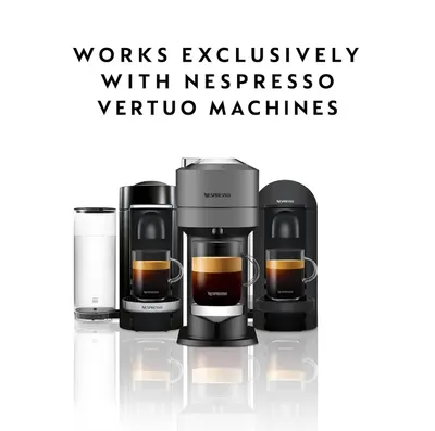 Communicates that this product is exclusively compatible with Nespresso Vertuo machines, helping shoppers confirm device compatibility before purchase.