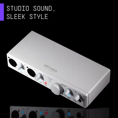 Highlights the product's sleek, modern aesthetic and studio-quality design to appeal to shoppers looking for professional-grade audio equipment with premium styling.