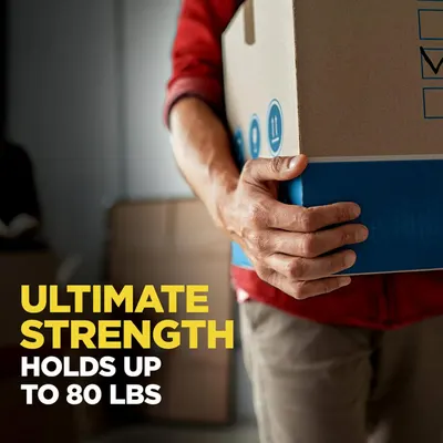 Communicates the product's impressive strength and load-bearing capacity by showing it can hold up to 80 lbs, reassuring shoppers of its durability and reliability for heavy-duty use. Highlights the…