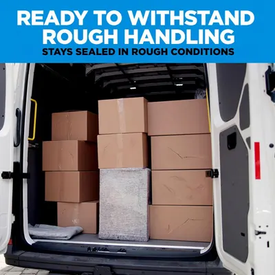 Demonstrates that the product can withstand rough handling and harsh shipping conditions, reassuring customers about its durability and protective sealing capabilities.