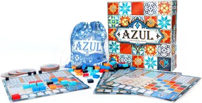 Shows everything included in the board game package to help shoppers understand the complete contents and value of what they will receive when purchasing.