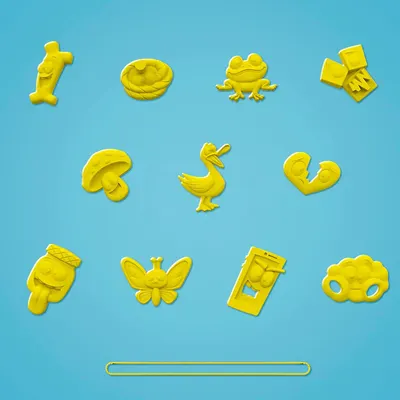 Shows all the different items or shapes included in the product set, helping shoppers understand the variety and value of what they receive in their purchase.