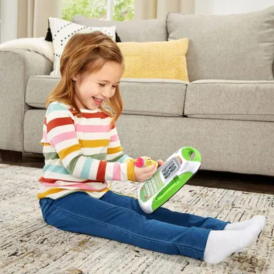 Shows the product being used naturally by a child in a comfortable home setting to help shoppers visualize the product in everyday use.