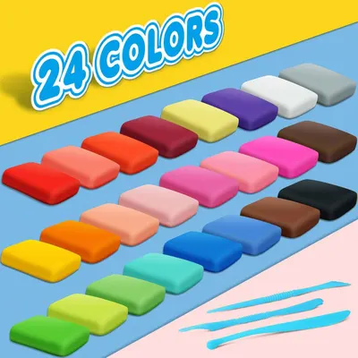 Shows the complete set of 24 different colored items included in the package, helping shoppers understand the variety and quantity they will receive.