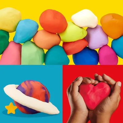Demonstrates the product's versatility by showing multiple creative applications and shapes that can be made, appealing to parents and children looking for open-ended play possibilities.