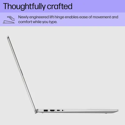 Highlights the newly engineered lift-hinge feature that enables ease of movement and comfort while typing, emphasizing the product's thoughtful ergonomic design.