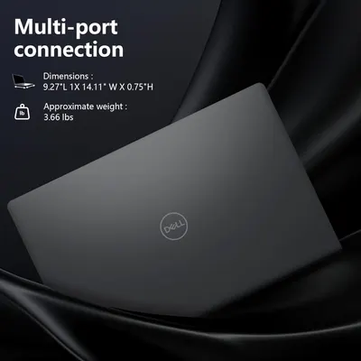 Communicates the exact physical size and weight of the laptop to help shoppers understand portability and fit for their needs.